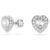 Ariana Grande X Swarovski-set met gemengde slijpvormen, hart, wit, gerhodineerd Ariana Grande X Swarovski-set met gemengde slijpvormen, hart, wit, gerhodineerd