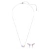 Ariana Grande X Swarovski-set met gemengde slijpvormen, veelkleurig, gerhodineerd Ariana Grande X Swarovski-set met gemengde slijpvormen, veelkleurig, gerhodineerd