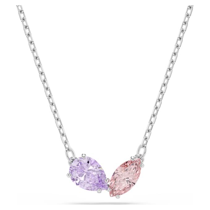 Ariana Grande X Swarovski-set met gemengde slijpvormen, veelkleurig, gerhodineerd Ariana Grande X Swarovski-set met gemengde slijpvormen, veelkleurig, gerhodineerd