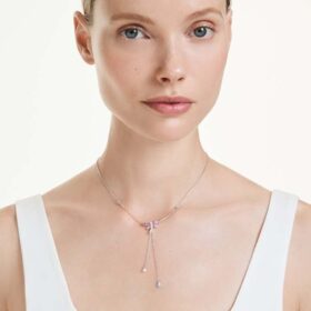 Ariana Grande X Swarovski Y-ketting met gemengde slijpvormen, libelle, veelkleurig, gerhodineerd Ariana Grande X Swarovski Y-ketting met gemengde slijpvormen, libelle, veelkleurig, gerhodineerd