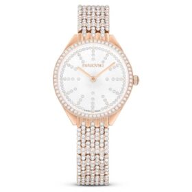 Attract Watch Swiss Made, metalen armband, roségoudkleurig, roségoudkleurige afwerking