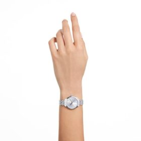 Attract Watch Swiss Made, metalen armband, zilverkleurig, roestvrij staal