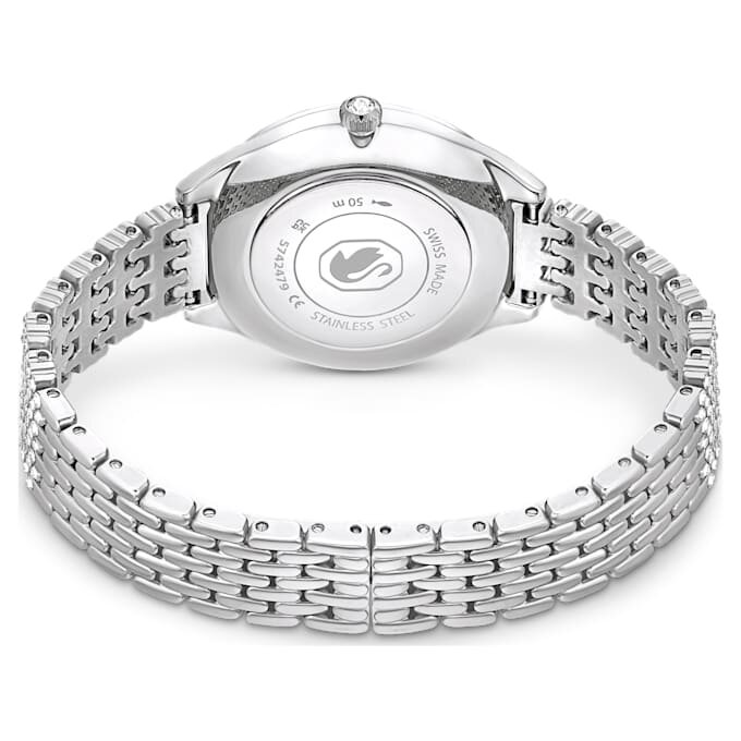 Attract Watch Swiss Made, metalen armband, zilverkleurig, roestvrij staal Attract Watch Swiss Made, metalen armband, zilverkleurig, roestvrij staal