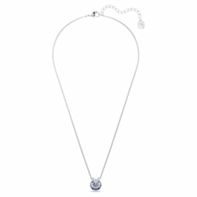 Bella V-hanger, ronde slijpvorm, blauw, gerhodineerd