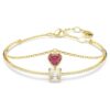 Chroma-armband met hart, rood, verguld Chroma-armband met hart, rood, verguld