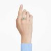 Chroma-ring met kussenslijpsel, veelkleurig, verguld Chroma-ring met kussenslijpsel, veelkleurig, verguld