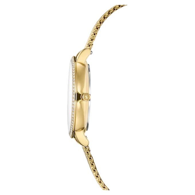 Clarica-horloge, Swiss Made, metalen armband, goudkleurig, goudkleurige afwerking Clarica-horloge, Swiss Made, metalen armband, goudkleurig, goudkleurige afwerking
