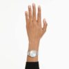 Clarica-horloge, Swiss Made, metalen armband, zilverkleurig, roestvrij staal