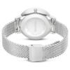 Clarica-horloge, Swiss Made, metalen armband, zilverkleurig, roestvrij staal