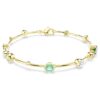 Constella-armband met gemengde slijpvormen, groen, verguld Constella-armband met gemengde slijpvormen, groen, verguld