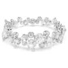 Constella-armband met gemengde slijpvormen, wit, gerhodineerd Constella-armband met gemengde slijpvormen, wit, gerhodineerd