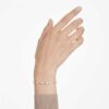 Constella-armband met kristallen parels, ronde slijpvormen, wit, gerhodineerd Constella-armband met kristallen parels, ronde slijpvormen, wit, gerhodineerd