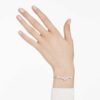 Constella-armband met kristallen parels, ronde slijpvormen, wit, gerhodineerd Constella-armband met kristallen parels, ronde slijpvormen, wit, gerhodineerd