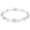 Constella-armband met kristallen parels, ronde slijpvormen, wit, gerhodineerd Constella-armband met kristallen parels, ronde slijpvormen, wit, gerhodineerd