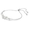 Constella-armband met kristallen parels, ronde slijpvormen, wit, gerhodineerd Constella-armband met kristallen parels, ronde slijpvormen, wit, gerhodineerd
