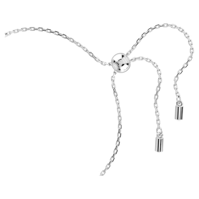 Constella-armband met kristallen parels, ronde slijpvormen, wit, gerhodineerd Constella-armband met kristallen parels, ronde slijpvormen, wit, gerhodineerd