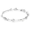 Constella-armband met kristallen parels, ronde slijpvormen, wit, gerhodineerd Constella-armband met kristallen parels, ronde slijpvormen, wit, gerhodineerd