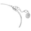 Constella-armband met ronde slijpvorm, dansende steen, wit, gerhodineerd