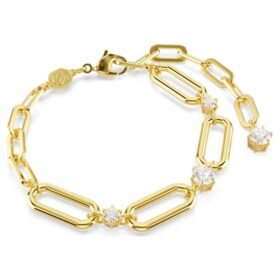 Constella-armband wit, verguld