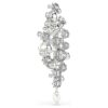 Constella-broche met kristallen parel, ronde slijpvorm, wit, gerhodineerd Constella-broche met kristallen parel, ronde slijpvorm, wit, gerhodineerd