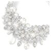Constella-choker met kristallen parel, ronde slijpvorm, wit, gerhodineerd Constella-choker met kristallen parel, ronde slijpvorm, wit, gerhodineerd
