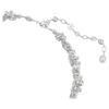 Constella-choker met kristallen parel, ronde slijpvorm, wit, gerhodineerd Constella-choker met kristallen parel, ronde slijpvorm, wit, gerhodineerd