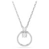 Constella hanger met pavé, ronde slijpvorm, wit, gerhodineerd