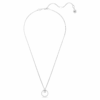 Constella hanger met pavé, ronde slijpvorm, wit, gerhodineerd