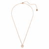 Constella-hanger met ronde slijpvorm, dansende steen, roze, roségoudkleurig verguld Constella-hanger met ronde slijpvorm, dansende steen, roze, roségoudkleurig verguld