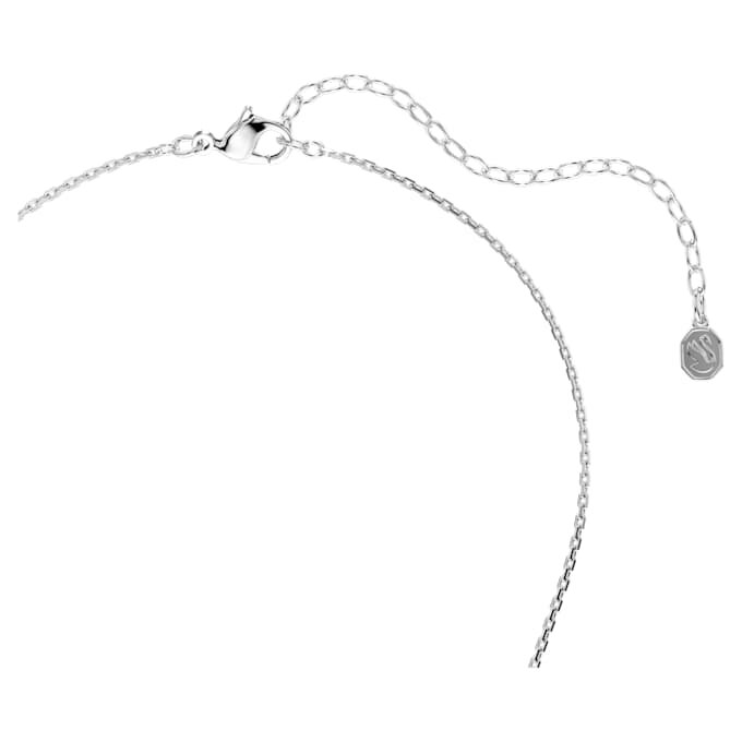 Constella-hanger met ronde slijpvorm, dansende steen, wit, gerhodineerd Constella-hanger met ronde slijpvorm, dansende steen, wit, gerhodineerd