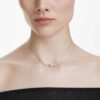 Constella-ketting Crystal Pearl, ronde slijpvormen, wit, gerhodineerd Constella-ketting Crystal Pearl, ronde slijpvormen, wit, gerhodineerd