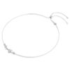 Constella-ketting Crystal Pearl, ronde slijpvormen, wit, gerhodineerd Constella-ketting Crystal Pearl, ronde slijpvormen, wit, gerhodineerd