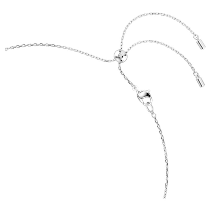 Constella-ketting Crystal Pearl, ronde slijpvormen, wit, gerhodineerd Constella-ketting Crystal Pearl, ronde slijpvormen, wit, gerhodineerd