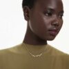 Constella-ketting met gemengde slijpvormen, groen, goudkleurig verguld Constella-ketting met gemengde slijpvormen, groen, goudkleurig verguld