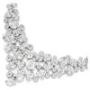 Constella-ketting met gemengde slijpvormen, sluiting, wit, gerhodineerd Constella-ketting met gemengde slijpvormen, sluiting, wit, gerhodineerd