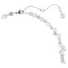 Constella-ketting met gemengde slijpvormen, sluiting, wit, gerhodineerd Constella-ketting met gemengde slijpvormen, sluiting, wit, gerhodineerd
