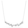 Constella-ketting met gemengde slijpvormen, wit, gerhodineerd Constella-ketting met gemengde slijpvormen, wit, gerhodineerd