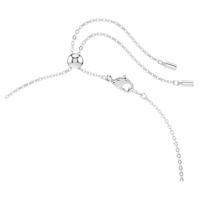 Constella-ketting met gemengde slijpvormen, wit, gerhodineerd Constella-ketting met gemengde slijpvormen, wit, gerhodineerd