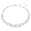 Constella-ketting met ronde slijpvorm, wit, gerhodineerd