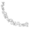 Constella-ketting met ronde slijpvorm, wit, gerhodineerd