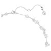 Constella-ketting met ronde slijpvorm, wit, gerhodineerd