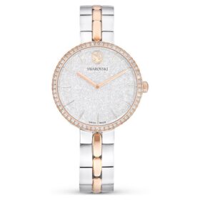 Cosmopolitan-horloge, Swiss Made, metalen armband, zilverkleurig, afwerking van gemengd metaal