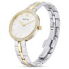 Cosmopolitan-horloge, Swiss Made, metalen armband, zilverkleurig, afwerking van gemengd metaal Cosmopolitan-horloge, Swiss Made, metalen armband, zilverkleurig, afwerking van gemengd metaal