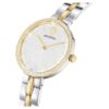 Cosmopolitan-horloge, Swiss Made, metalen armband, zilverkleurig, afwerking van gemengd metaal Cosmopolitan-horloge, Swiss Made, metalen armband, zilverkleurig, afwerking van gemengd metaal