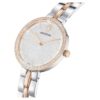 Cosmopolitan-horloge, Swiss Made, metalen armband, zilverkleurig, afwerking van gemengd metaal Cosmopolitan-horloge, Swiss Made, metalen armband, zilverkleurig, afwerking van gemengd metaal