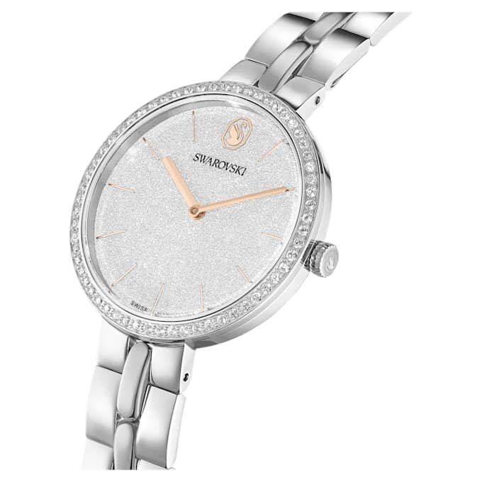 Cosmopolitan-horloge, Swiss Made, metalen armband, zilverkleurig, roestvrij staal Cosmopolitan-horloge, Swiss Made, metalen armband, zilverkleurig, roestvrij staal
