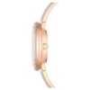 Crystalline armbandhorloge, Swiss Made, metalen armband, beige, roségoudkleurige afwerking Crystalline armbandhorloge, Swiss Made, metalen armband, beige, roségoudkleurige afwerking