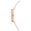 Crystalline Aura-horloge, Swiss Made, leren band, roze, roségoudkleurige afwerking Crystalline Aura-horloge, Swiss Made, leren band, roze, roségoudkleurige afwerking