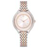 Crystalline Aura-horloge, Swiss Made, metalen armband, roségoudkleurig, afwerking van gemengd metaal Crystalline Aura-horloge, Swiss Made, metalen armband, roségoudkleurig, afwerking van gemengd metaal