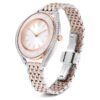 Crystalline Aura-horloge, Swiss Made, metalen armband, roségoudkleurig, afwerking van gemengd metaal Crystalline Aura-horloge, Swiss Made, metalen armband, roségoudkleurig, afwerking van gemengd metaal